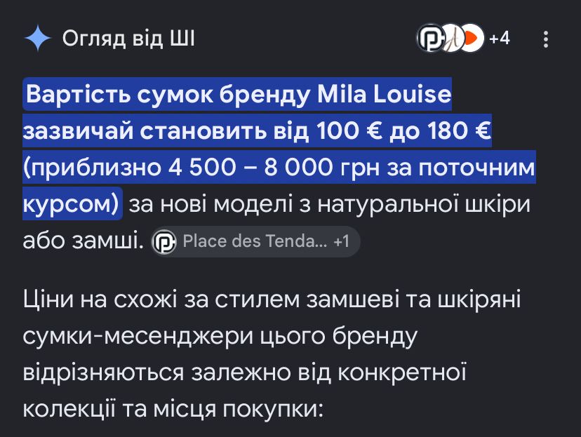 Сумка замшева Mila Louise Paris