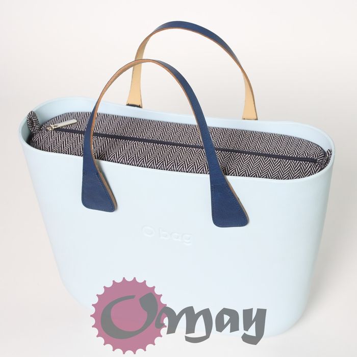 Granatowy organizer OBAG STANDARD +OPASKA jodełka 2 kieszenie OMAY