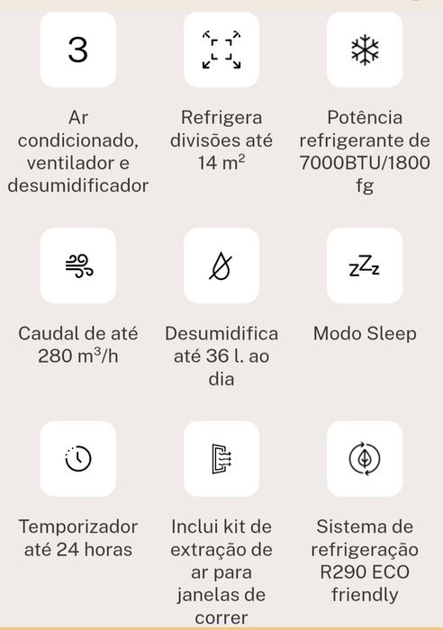 Ar condicionado portátil Create