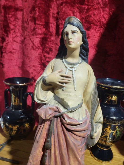 Stara figurka Święta Godolewa patronka małżeństw