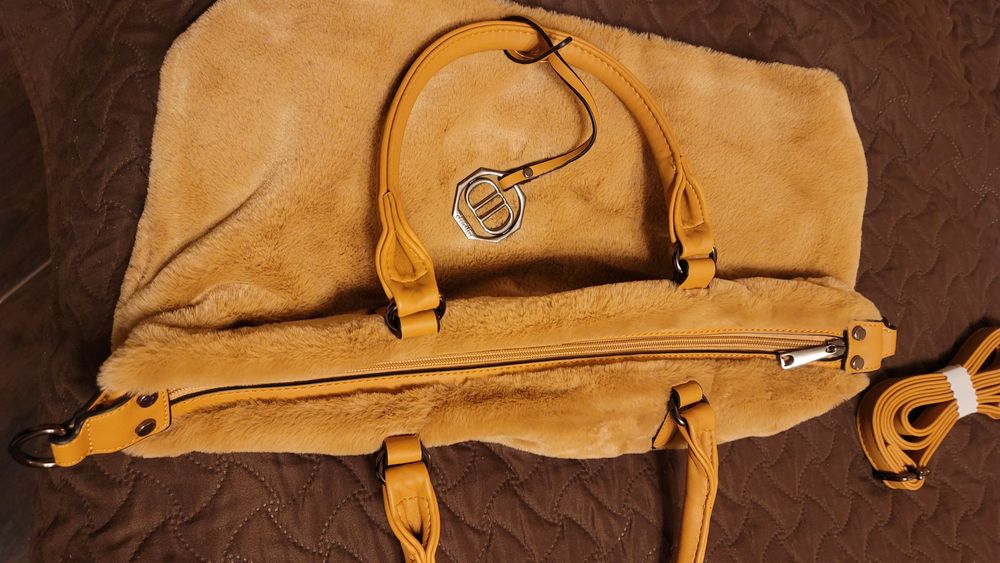 Сумка жіноча DUDLIN, штучне хутро, Італія