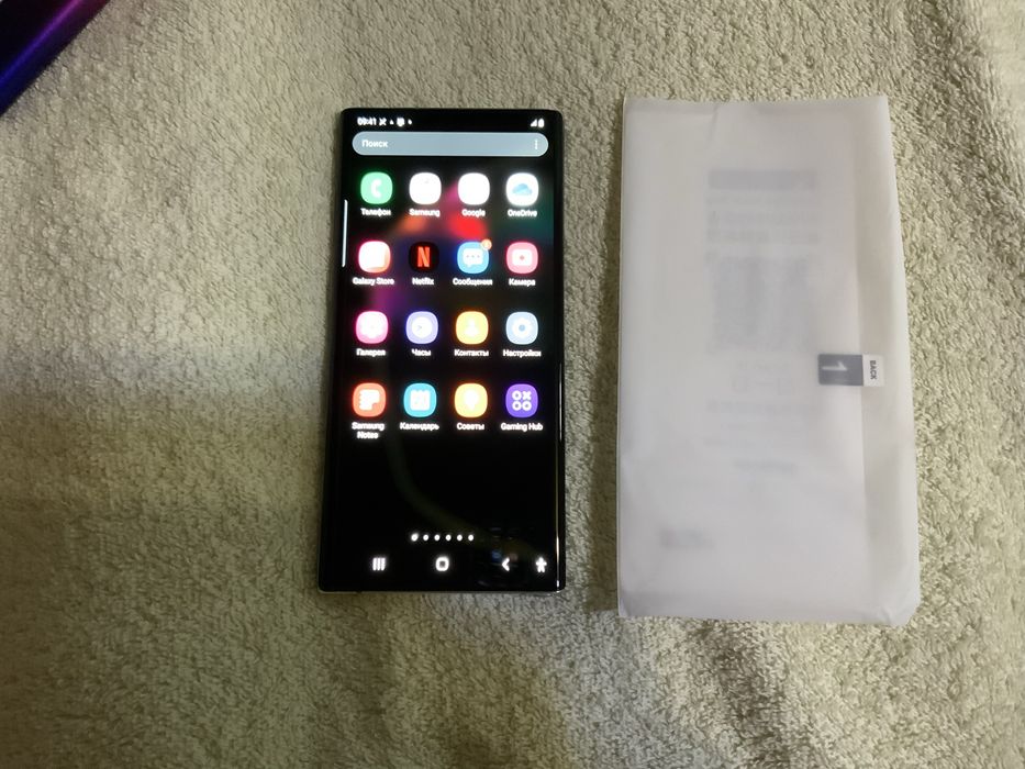 Флагманский смартфон Samsung Note 10 Plus 12/256GB, 1 sim, снепдреган