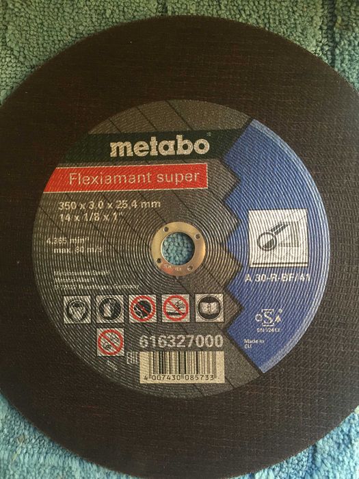 Відрізний диск по металу Metabo 355 мм