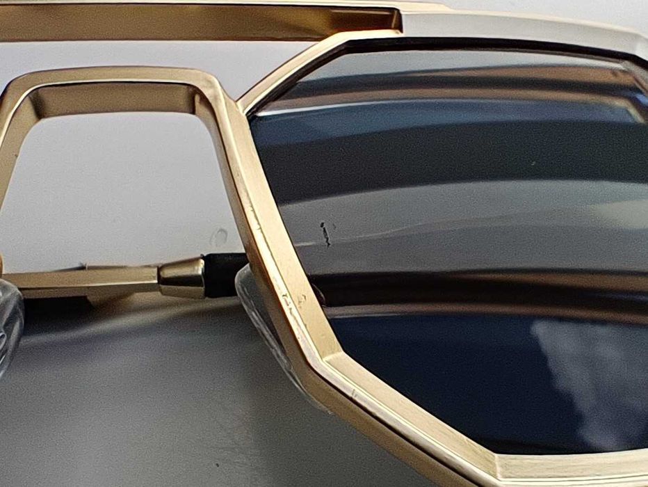 Okulary przeciwsłoneczne prostokątne steampunk retro punk - ICON.