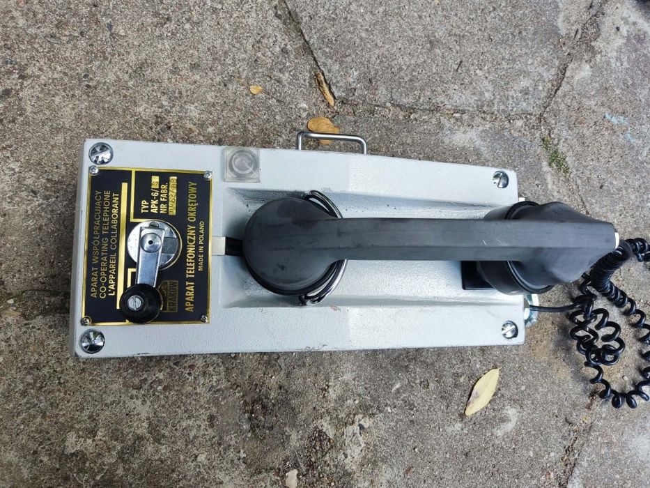 Telefon okrętowy UNIKAT prl Telos ak-6