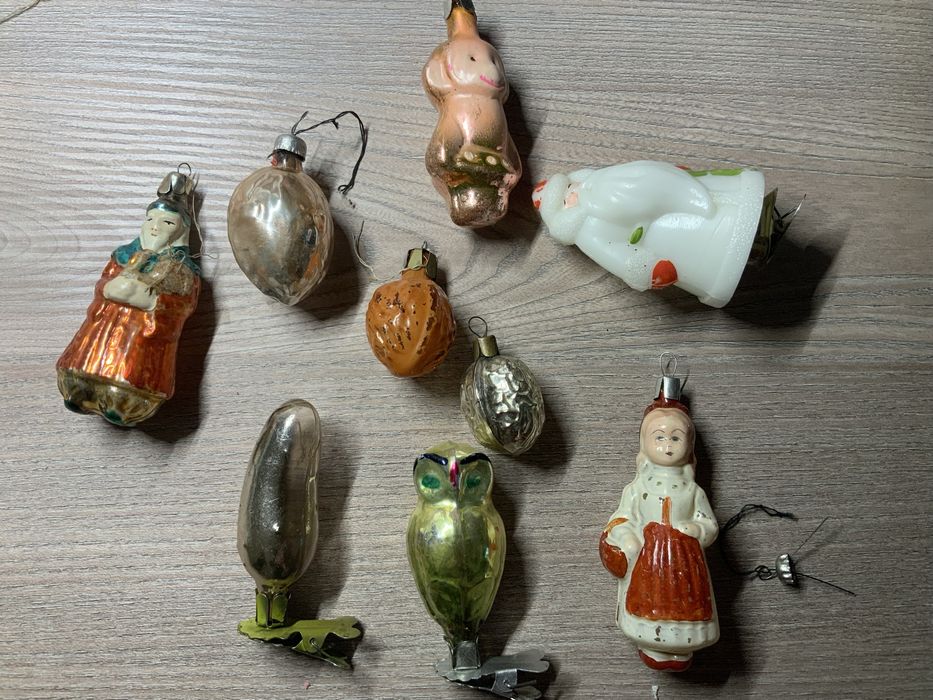 Елочные игрушки ретро