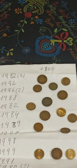 Moedas antigas de coleção