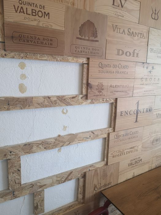 Tampas de caixas de vinho decoração