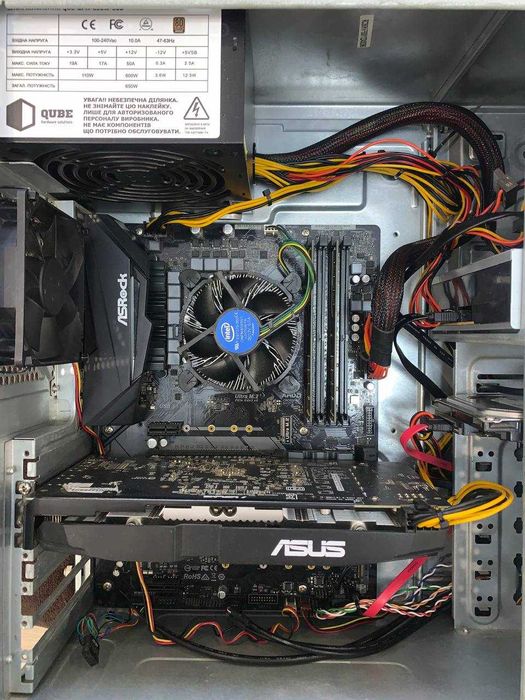 Ігровий ПК|i3-8100|RX580 8Gb|16Gb Ddr4|hdd 500Gb, hdd1000Gb