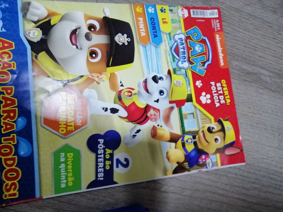 Patrulha Pata - telefone e revista