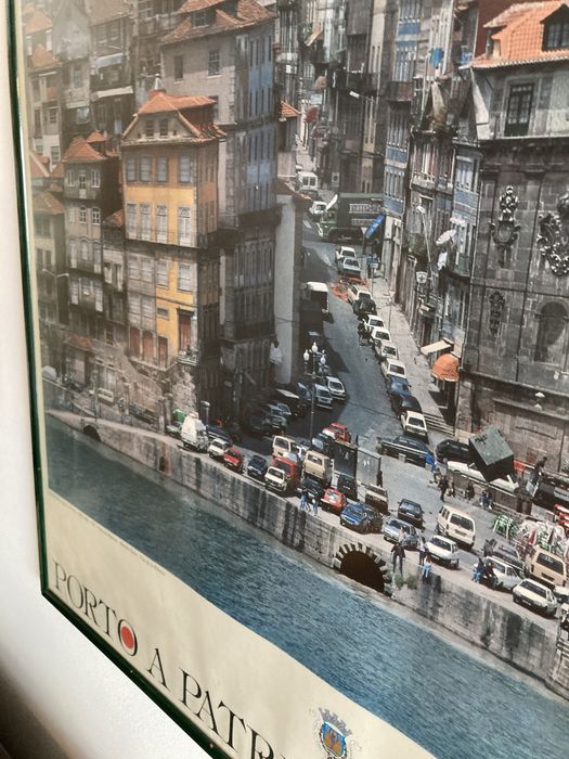 Poster do Porto Patrimonio Mundial - Emoldurado