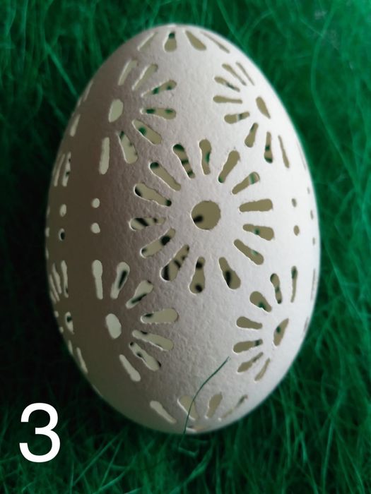 Ażurowa pisanka jajo gęsie