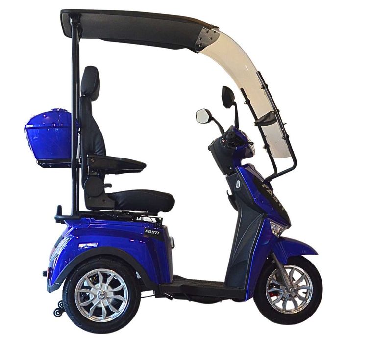 Elektryczny trójkołowy skuter Fasti 3 Max z dachem + pas