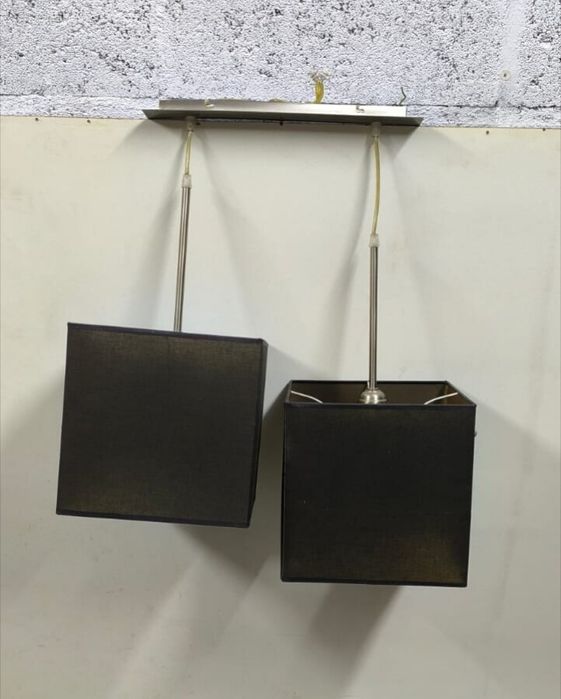 Candeeiro abajur de aplicação ao teto, medidas em foto no anúncio