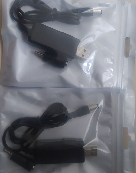 Кабель живлення  для роутера від павербанка USB to DC 5.5x2.1 (12-9v)