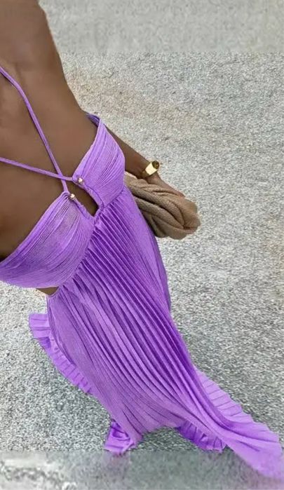 Sukienka letnia fiolet