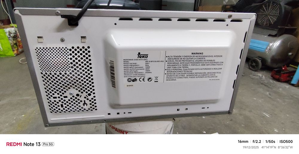 Vendo Microondas Teka MW 20 BFS