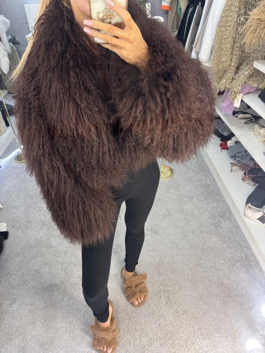 Alpaka lama naturalne futro s