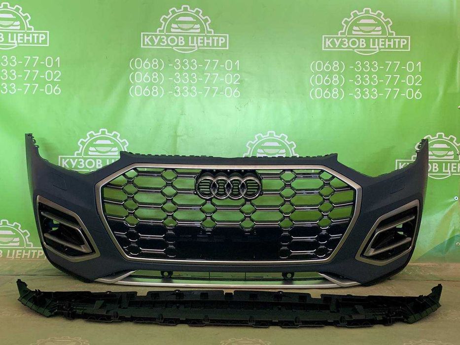Бампер передній в зборі Audi Q5 80A 2020 2021 2022 2023 рестайл Ауді Q5 Ку5 передний бампер комплект