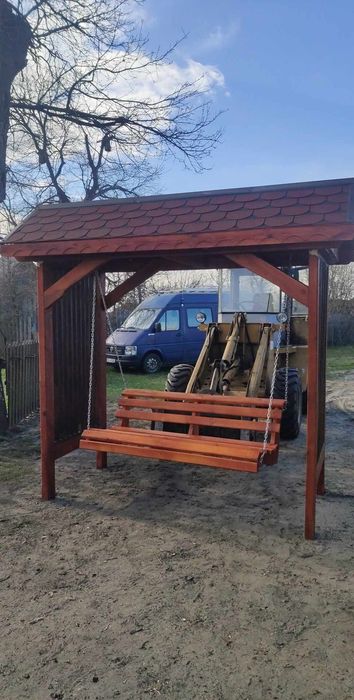 Huśtawka drewniana