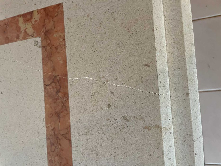 Conjunto 3 mesas em mármore/pedra natural