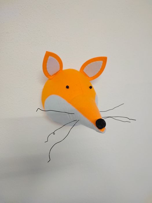 Cabeça de Peluche Decorativa em Feltro