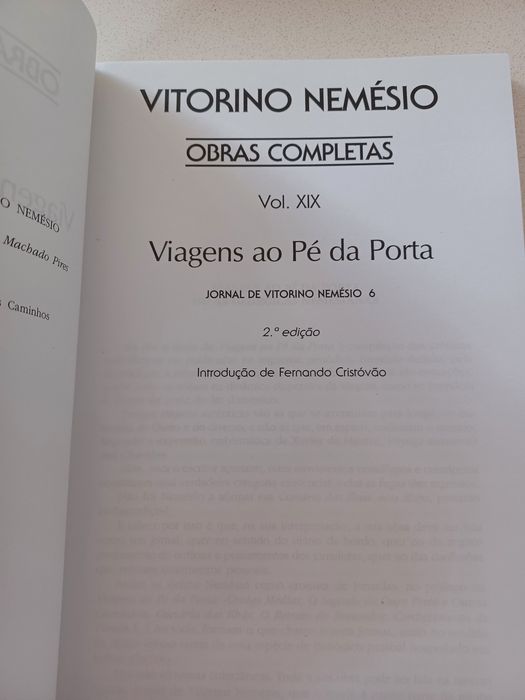 Livro Viagens ao pé da Porta - Vitorino Nemésio