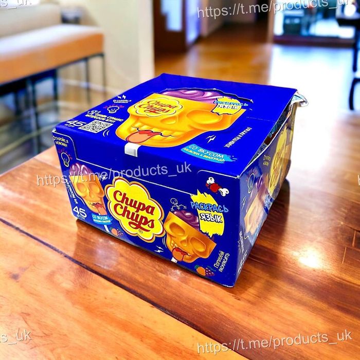 Льоляники Чупа чупс розфарбуй язик. Коробка