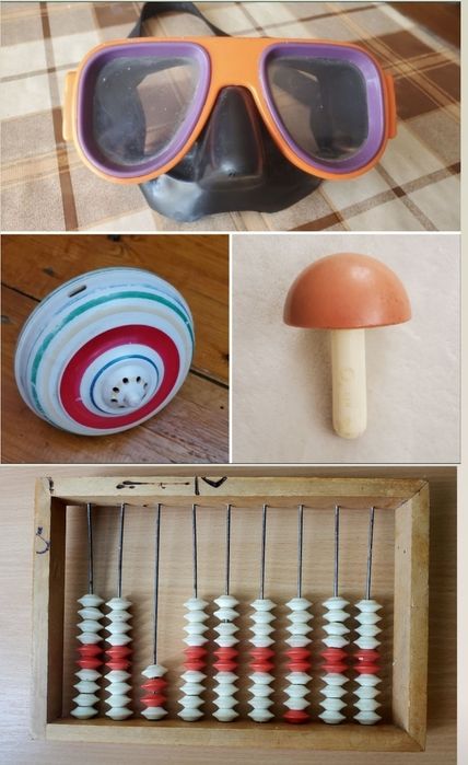 Речі радянських часів. Дитяча бутилочка, Юла ссср, брязкальця (погрему