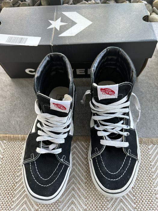 Vans SK8-Hi czarno biale  trampki