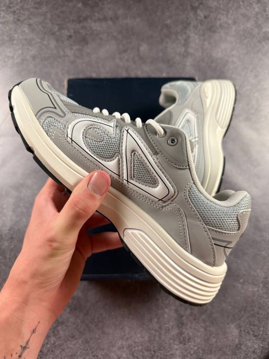 Преміум Якість! Кросівки Dior B30 Grey White • Діор Б30 (сірі,білі) dior
