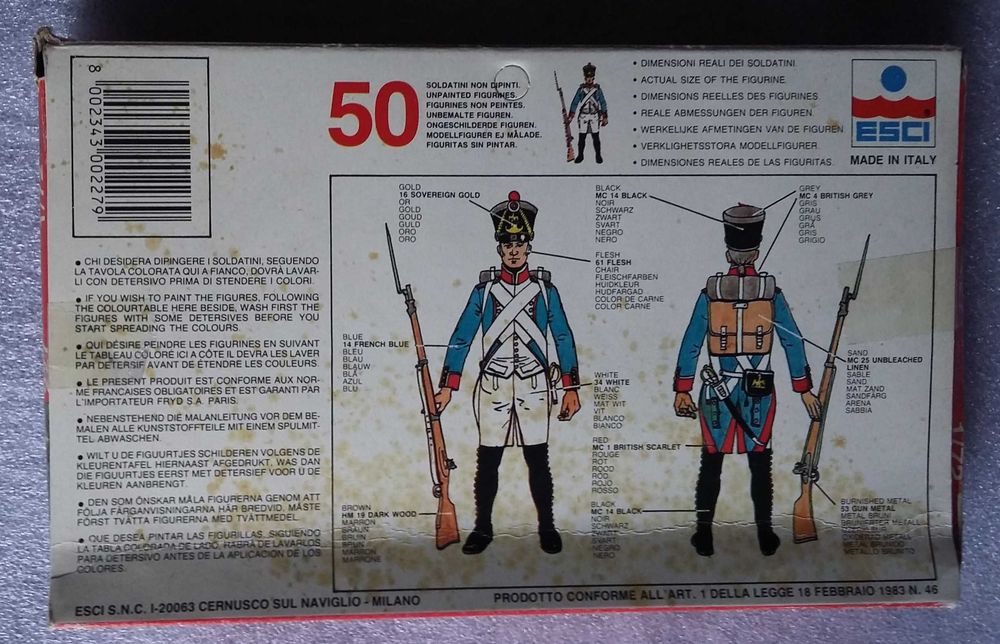 Kit Da Infantaria Francesa, Guerras Napoleónicas