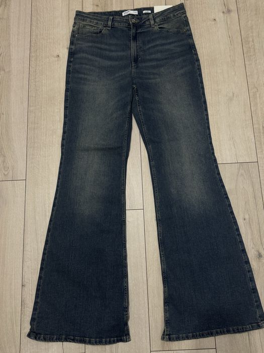 Джинси y2k, downtown, flare high waist denim