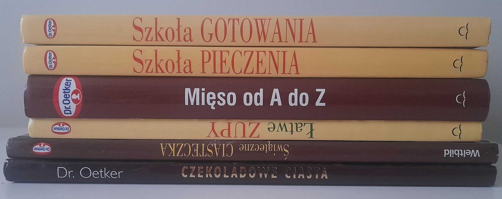 Szkoła gotowania + 5 książek Dr Oetker książka kucharska, dieta