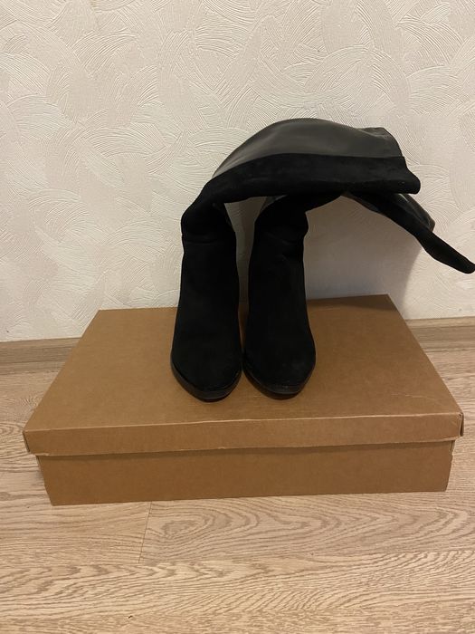 Кожаные сапоги