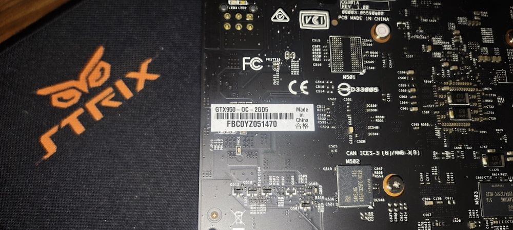 Placa GTX 950 OC 2gb