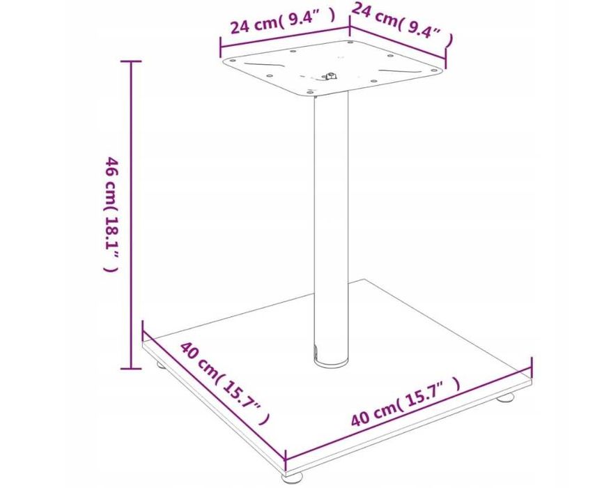2szt Stojak pod głośnik kolumny, statyw podstawa, podstawka głośnikowa