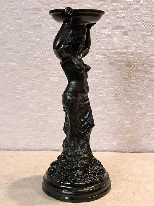 Коллекционные каминная статуэтка СССР 70г - Танцовщица - чугун.