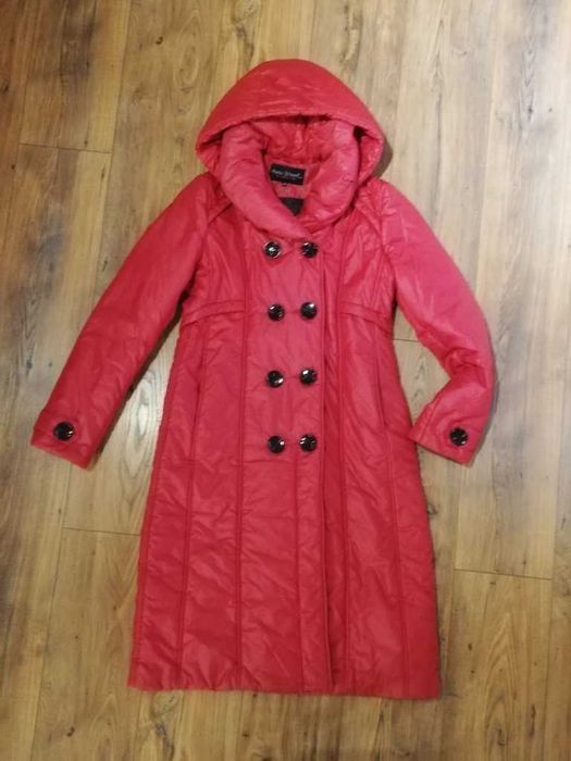 Maria Bland London płasz kurtka damska dobrze uszyte luksusowe XS Petit 158 160 38 Vintage unikat zima