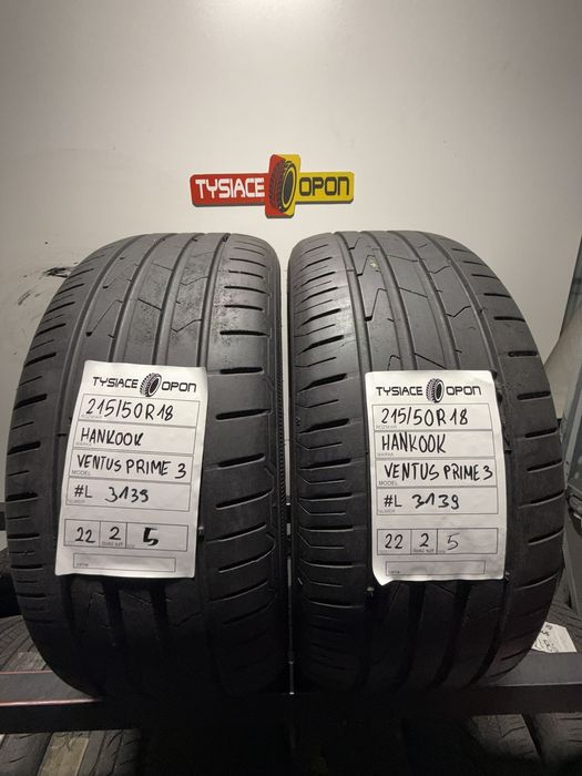 Opony letnie Hankook 215/50R18 Ventus Prime3 K125 #L3139 2szt osobowe