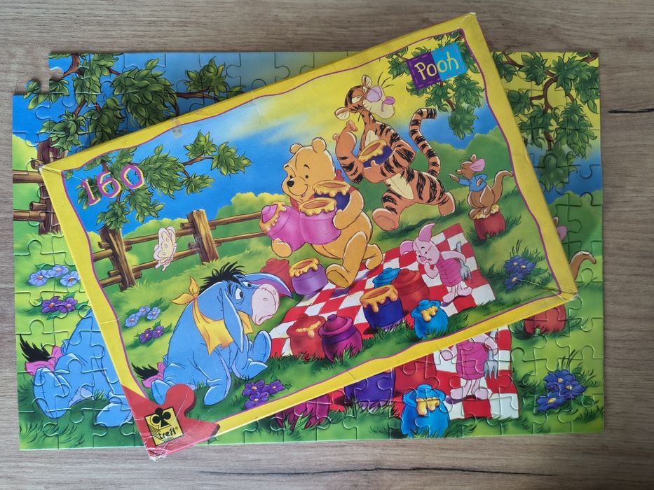 Puzzle Trefl 160, Disney, Kubuś Puchatek, lata 90-te