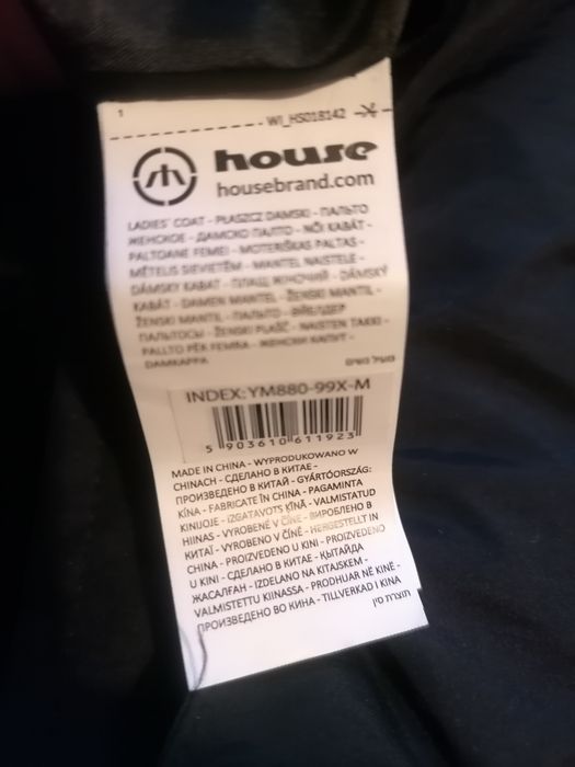 House zimowy,  krótki płaszcz, rozm. M