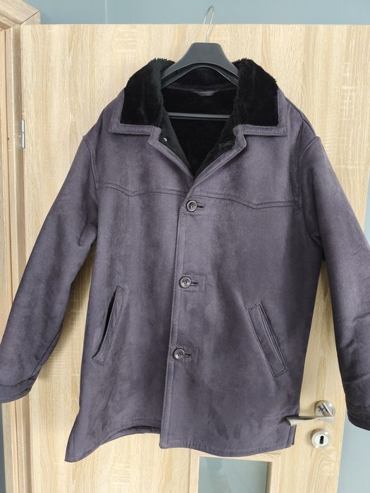 Męski kożuszek szary