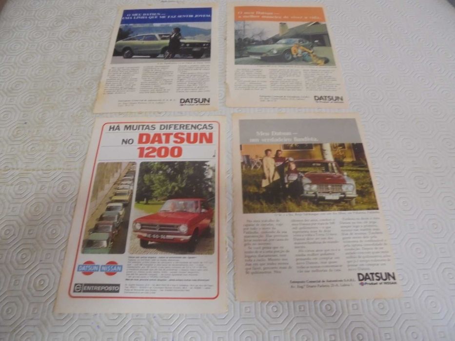 Publicidades antigas e diferentes da Datsun, anos 70