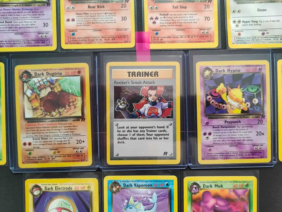 Karty Pokemon Team Rocket zestaw 43 kart Pokemon