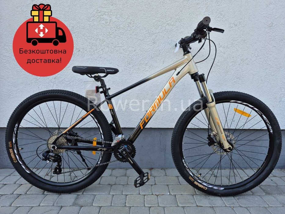 Алюмінієвий велосипед  касета AL 27.5" Formula DRIVE HDD рама-16" чорно-сірий 2026