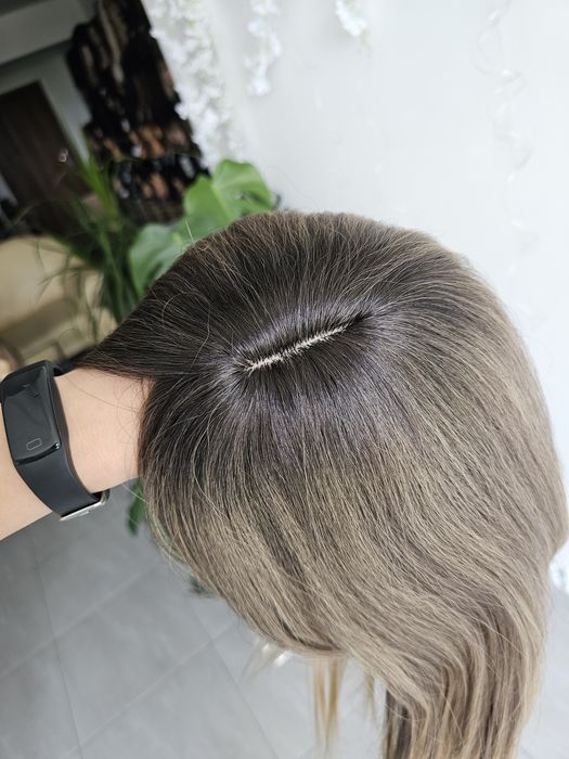 Zagęszczenie włosów topper Dagmara II naturlany efekt blond brąz