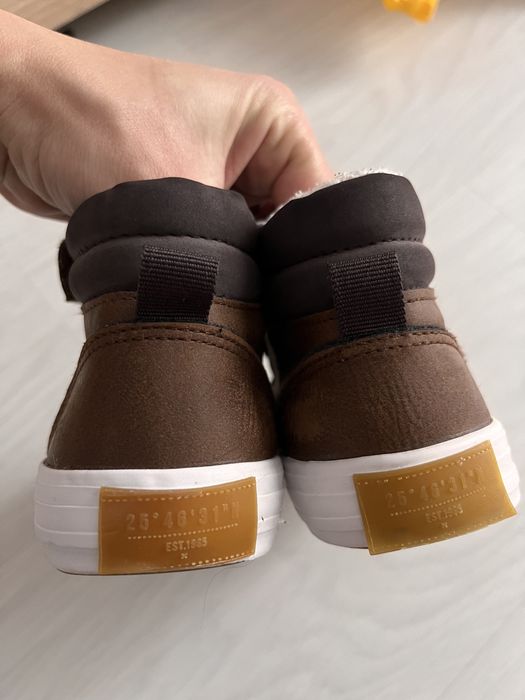 Buty jesienne botki chłopięce ocieplane 28 dla  chłopca