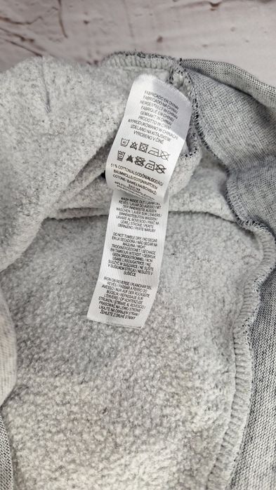 Худі на блискавці Primark сірий меланж з начосом, базове, M