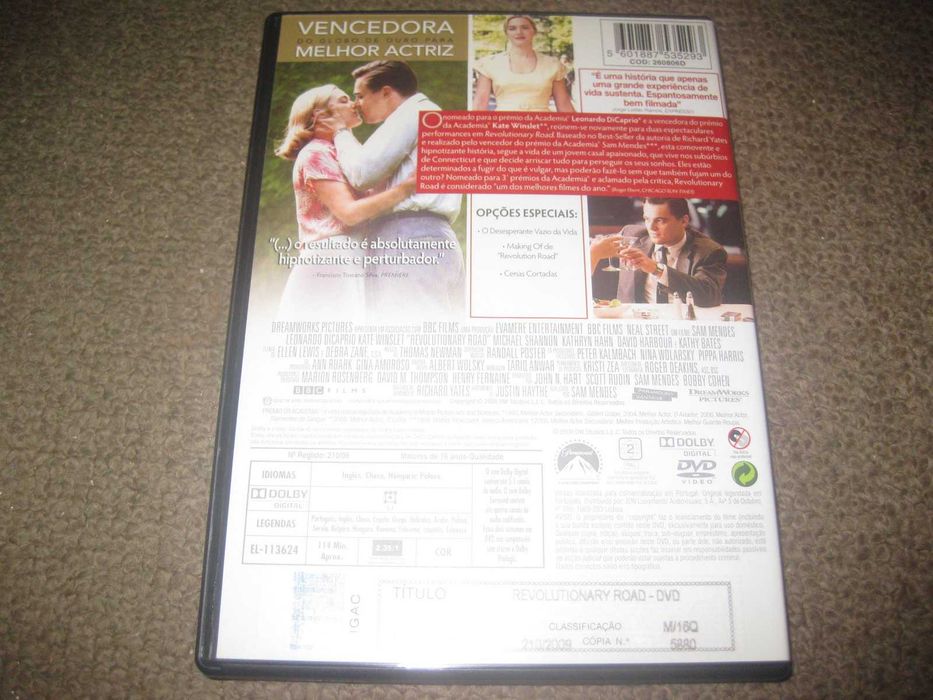 DVD "Revolutionary Road" com Leonardo DiCaprio